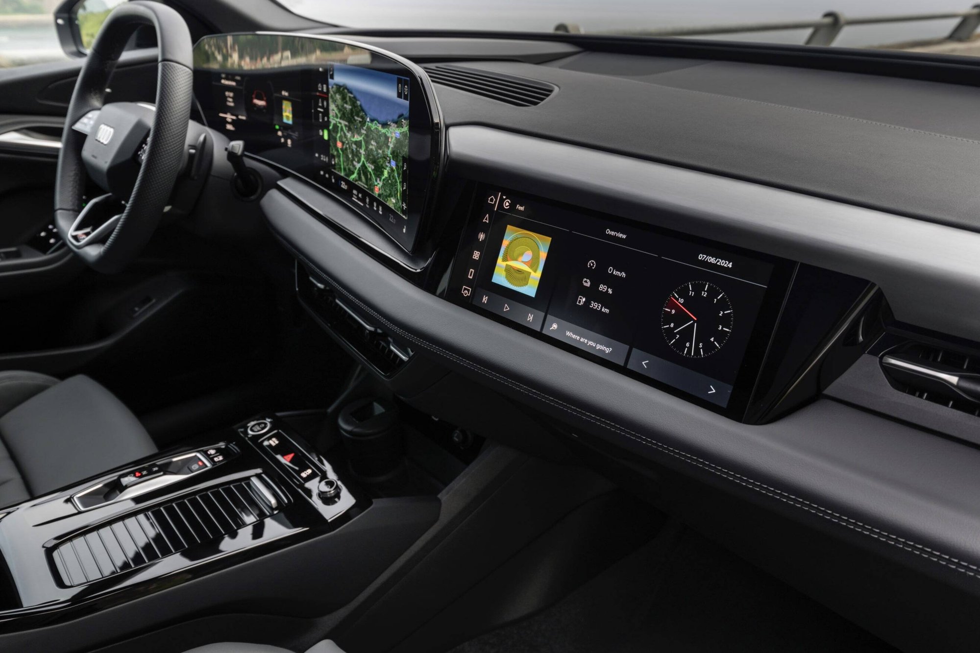 Audi Q6 e-tron display Audi Q6 e-tron display